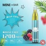 YUOTO MINI BAR DISPOSABLE VAPE KIT 1200 PUFFS MOUSE CHEF