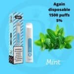 AGAIN DISPOSABLE VAPE 1500 PUFFS IN UAE MINT