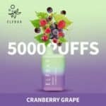 ELF BAR 5000 PUFFS DISPOSABLE VAPE IN UAE Cranberry Grape