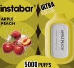 INSTABAR 5000 PUFFS DISPOSABLE VAPE IN UAE APPLE PEACH