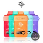Tugboat T12000 Disposable Vape collection in assorted colors with flavor labels.