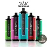 Al Fakher Hypermax 15000 puffs Crown Bar disposable vape in various colors