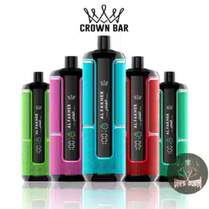 Al Fakher Hypermax 15000 puffs Crown Bar disposable vape in various colors