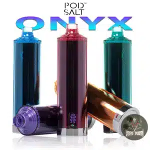 Pod Salt Onyx Cloud 25000 Puffs disposable vape devices in vibrant colors, featuring a sleek design, customizable airflow, and long-lasting performance for an exceptional vaping experience